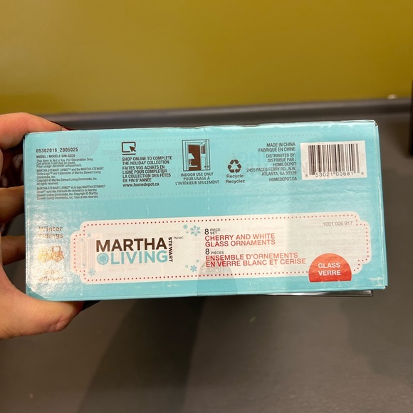 Martha Stewart red Christmas ornaments - Picture 1 of 2